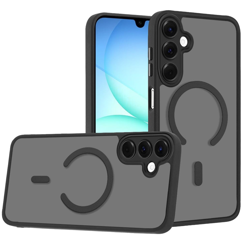 Matte Frosted Magnetic Back Hybrid Hard PC Soft TPU Camera Protection Slim Shock Absorbing Anti Fingerprint