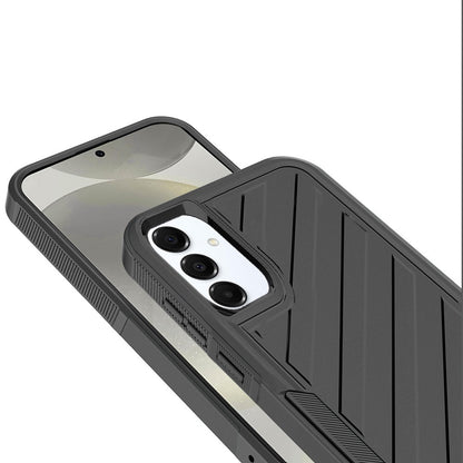 For Apple iPhone 17E /16E Premium Hybrid Rugged lined Shockproof Textured 2-in-1 Non-Slip Hard PC & TPU Non Slip Tough Case Cover