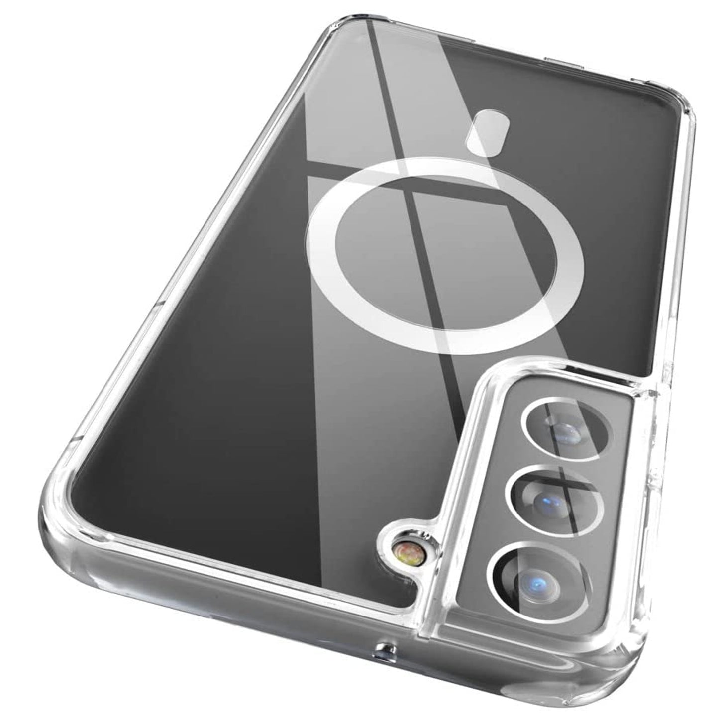 For Samsung Galaxy Z Flip 7 Hybrid Clear Case Compatible with MagSafe Shockproof Protective Transparent Back, Slim Fit, Wireless Charging Ready Case Cover Clear