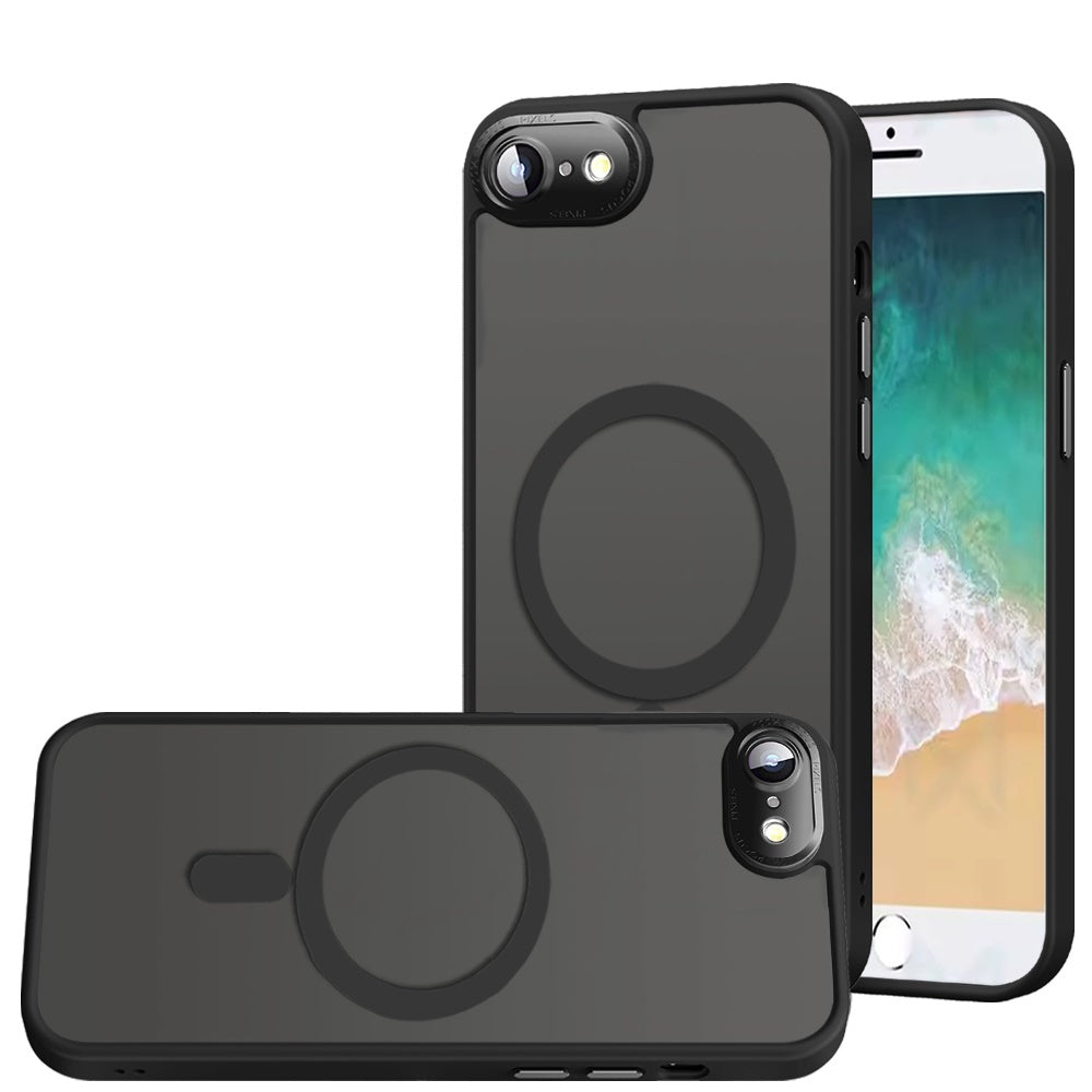 For Apple iPhone 17E /16E Complete Protection HQ Matte Translucent Hybrid Shockproof w/ Camera Protector Compatible with MagSafe Case Cover