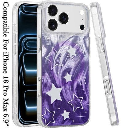 Phone Case for Apple iPhone 18 Pro Max/ iPhone 17 Pro Max Stylish Design Shockproof Magnetic Magsafe Compatible TPU IMD Print Rugged Grip Drop Protection Slim Fashion Cover