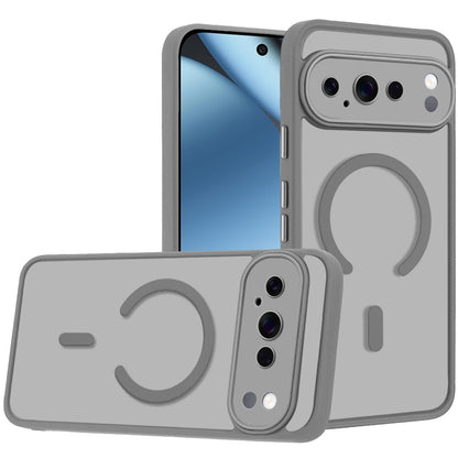 Phone Case for Google Pixel 11 Pro XL Matte Frosted Magnetic Back Hybrid Hard PC Soft TPU Camera Protection Slim Shock Absorbing Anti Fingerprint Cover