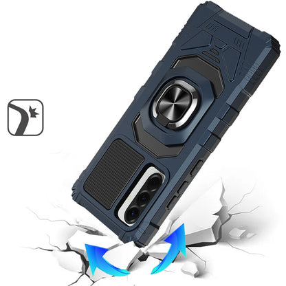 For Samsung Galaxy A57 Hybrid Dual Layer with 360° Rotate Magnetic Ring Stand Holder Kickstand TPU Rugged PC Shockproof Case Cover