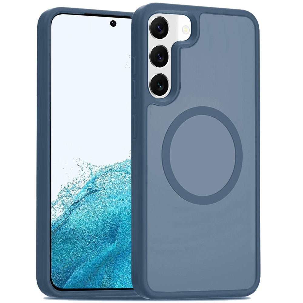 For Samsung Galaxy S22 MagSafe Compatible Case Hybrid Soft TPU Bumper Hard Translucent Matte Back Slim Shockproof Case Cover