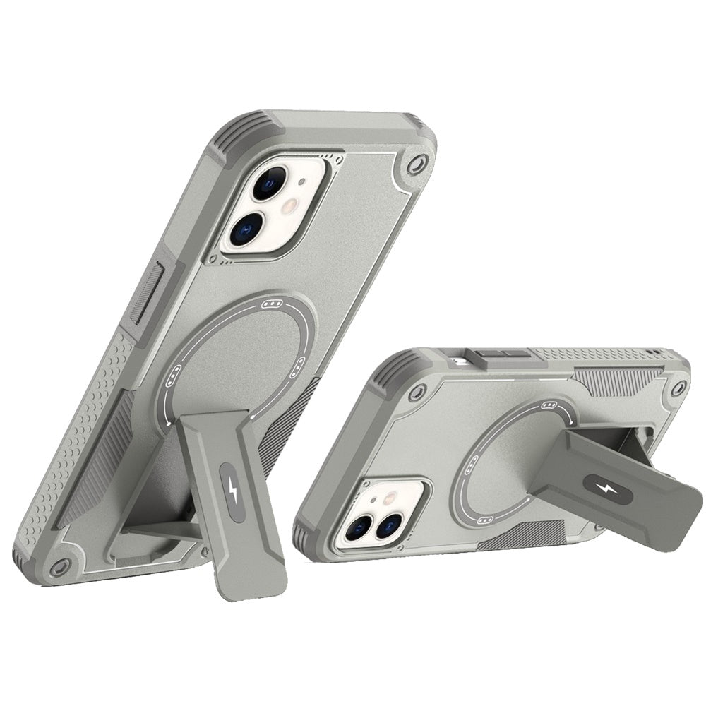 For Apple iPhone 16 Plus (6.7") Invisible Kickstand Case Compatible with MagSafe, Military-Grade Protection Shockproof Heavy Duty Case Cover