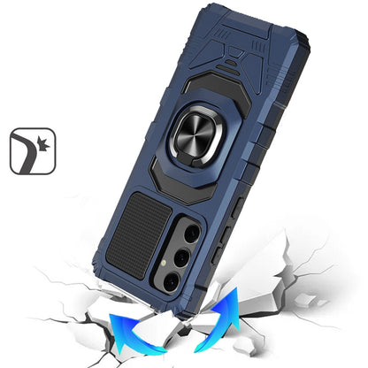 For Samsung Galaxy S26 Hybrid Dual Layer with 360° Rotate Magnetic Ring Stand Holder Kickstand TPU Rugged PC Shockproof Case Cover