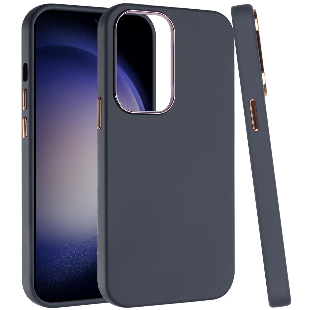 For Apple iPhone 17 Pro Hybrid Armor Shockproof, Durable Bumper Rubber Gummy Gel Slick Hard PC Silicone TPU Case Cover Blue