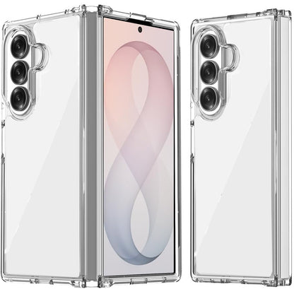 Phone Case for Samsung Galaxy Z Fold 8 Ultra Transparent Hybrid Hard PC Soft TPU Slim Fit Shock Absorbing Reinforced Bumper Protective Frame Cover Clear