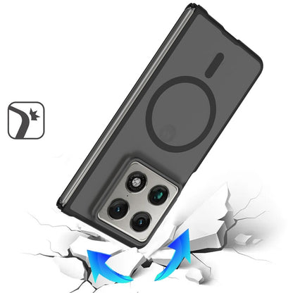 Phone Case for Motorola Razr Fold 2026 Magnetic Circle Matte Hybrid Shockproof Smooth Grip Durable Camera Protection Soft Touch TPU Armor Cover