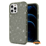 For Apple iPhone 15 Pro (6.1") Glitter Sparkle Bling Shiny Slim Hybrid Shockproof Rubber Silicone Soft TPU Gel Protective  Phone Case Cover