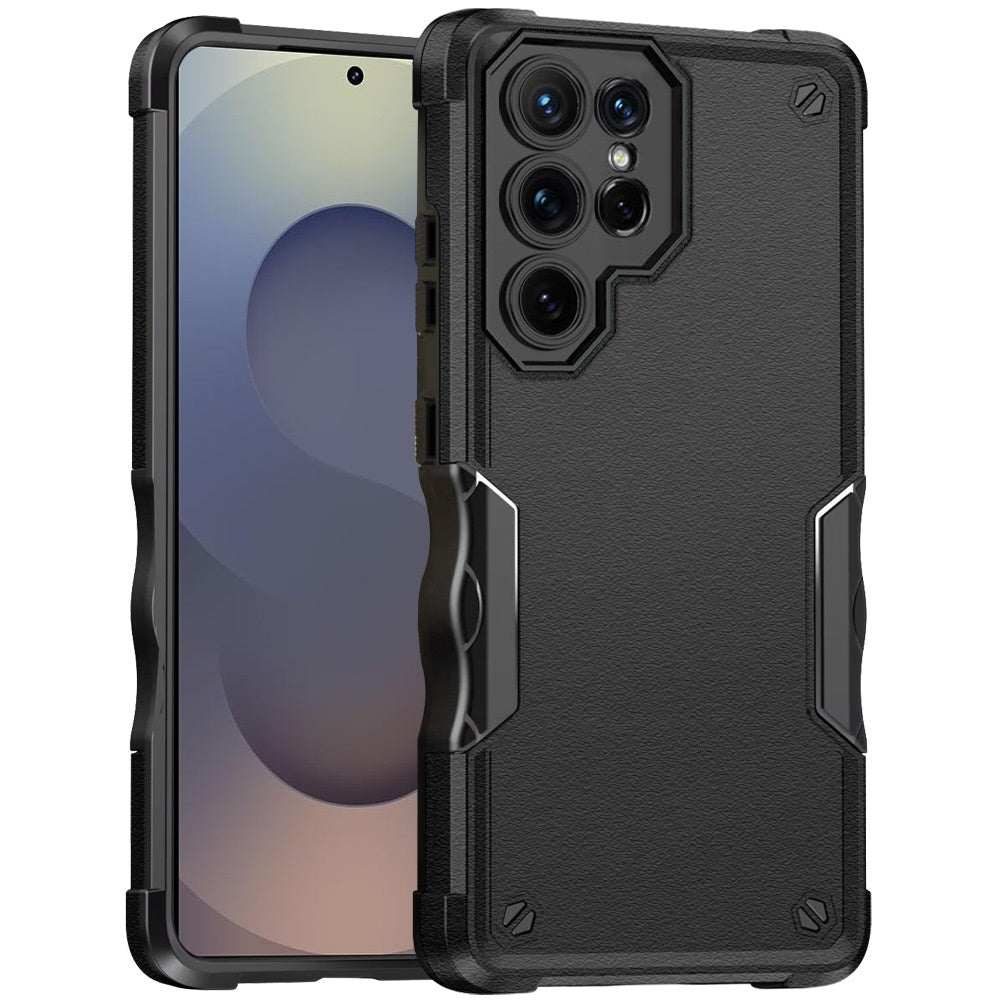 For Samsung Galaxy S26 Ultra Slim Tough Shockproof Hybrid Heavy Duty 2in1 Dual Layer TPU Bumper Rugged Rubber Defend Armor Case Cover