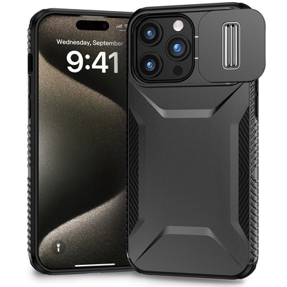 For Samsung Galaxy A36 Slim Fit Shockproof Hybrid with Slide Camera Window Covering, Rugged Tpu Silicone Hard PC Bumper Case Cover