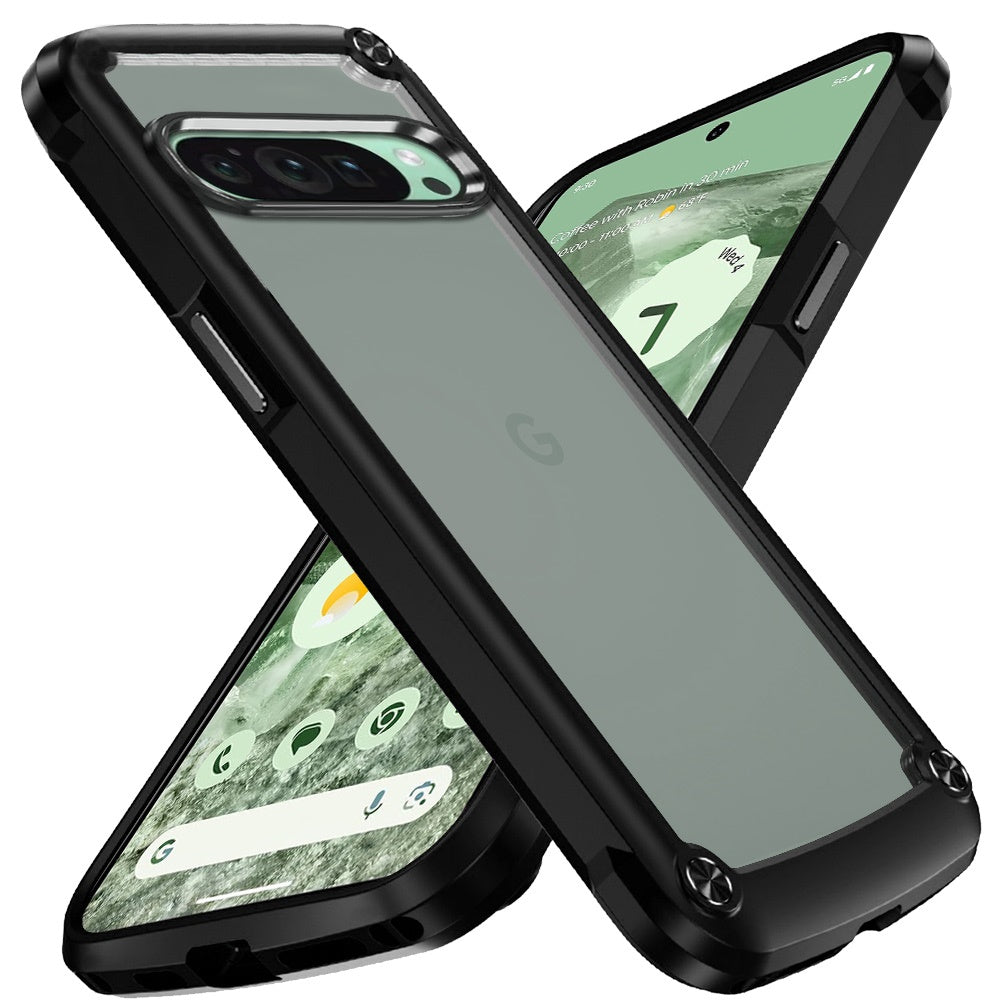For Samsung Galaxy S25 EDGE Hybrid Transparent Rubber with Metal Buttons & Camera Edges Hard TPU Corner Frame Bumper Case Cover