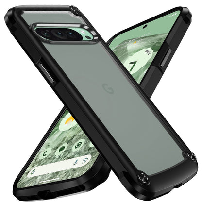 For Samsung Galaxy S25 EDGE Hybrid Transparent Rubber with Metal Buttons & Camera Edges Hard TPU Corner Frame Bumper Case Cover