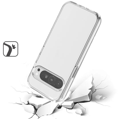 Google Pixel 9 /Pixel 9 Pro (6.3") Transparent Shock Absorption Thick TPU Rubber Ultra Thick Hybrid Silicone Protective Slim Back