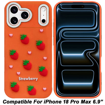 Phone Case for Apple iPhone 18 Pro Max/ iPhone 17 Pro Max Fashionable Silicone Textured Decorative Design Pattern Protective Rubber TPU Hybrid Protection Cover