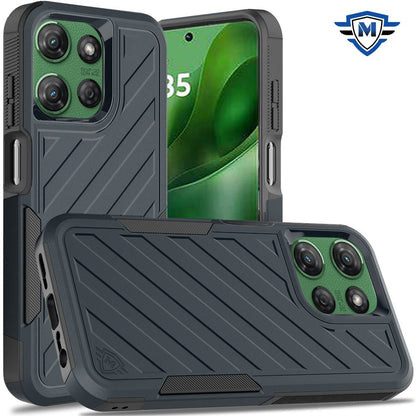 For Motorola Moto G Power 5G 2025 Premium Hybrid Rugged lined Shockproof Textured 2-in-1 Non-Slip Hard PC & TPU Non Slip Tough Case Cover