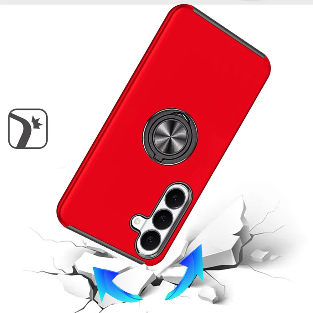 Phone Case for Samsung Galaxy S26 FE /Fan Edition Invisible Ring Stand Shockproof Anti Slip Durable Grip Protective Hybrid Slim Fit Magnetic Car Mount Holder Cover