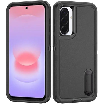 Phone Case for Samsung Galaxy A37 3in1 Tough Rugged Kickstand Shockproof Armor Grip Heavy Duty Drop Resistant Protective Hybrid Cover