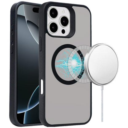 For Apple iPhone 16 Pro (6.3") Magnetic Case Hybrid Compatible with MagSafe TPU Slim Fit Shockproof Matte Hard Back Protective Case Cover