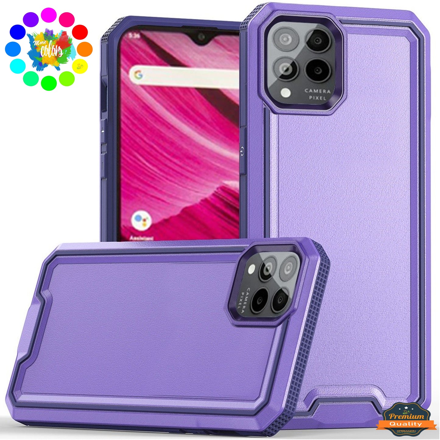 For Samsung Galaxy S25 Ultra Tough Modern Fused Hybrid Armor Hard PC TPU Rubber Shockproof Drop Protection Impact Case Cover