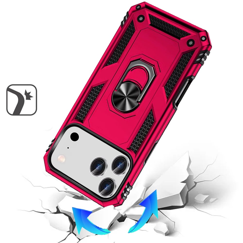 Phone Case for Apple iPhone 18 Pro Rotatable Ring Stand Shockproof Hybrid Armor Anti Slip Heavy Duty Fit Magnetic Car Mount Durable Grip Cover