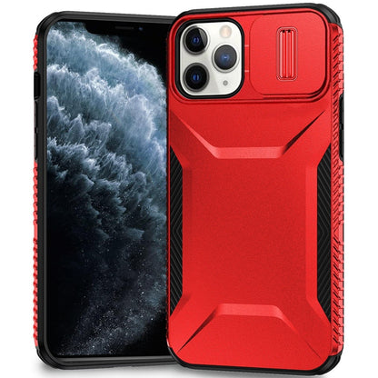 Phone Case for Apple iPhone 11 Pro Max Shockproof Hybrid Rugged Grip Camera Window Guard Window Protective Heavy Duty Slim Textured Design Cover Red