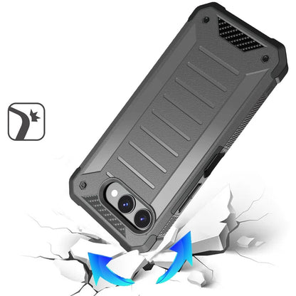 Phone Case for TCL Revvl 8 Premium Tough Lined Hybrid Shockproof Rugged Dual Layer TPU Durable Impact Resistant Textured Grip Defense Cover