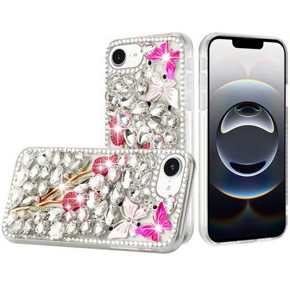For Samsung Galaxy S26 Bling Crystal 3D Full Diamonds Luxury Sparkle Rhinestone Hybrid Protective Case Cover