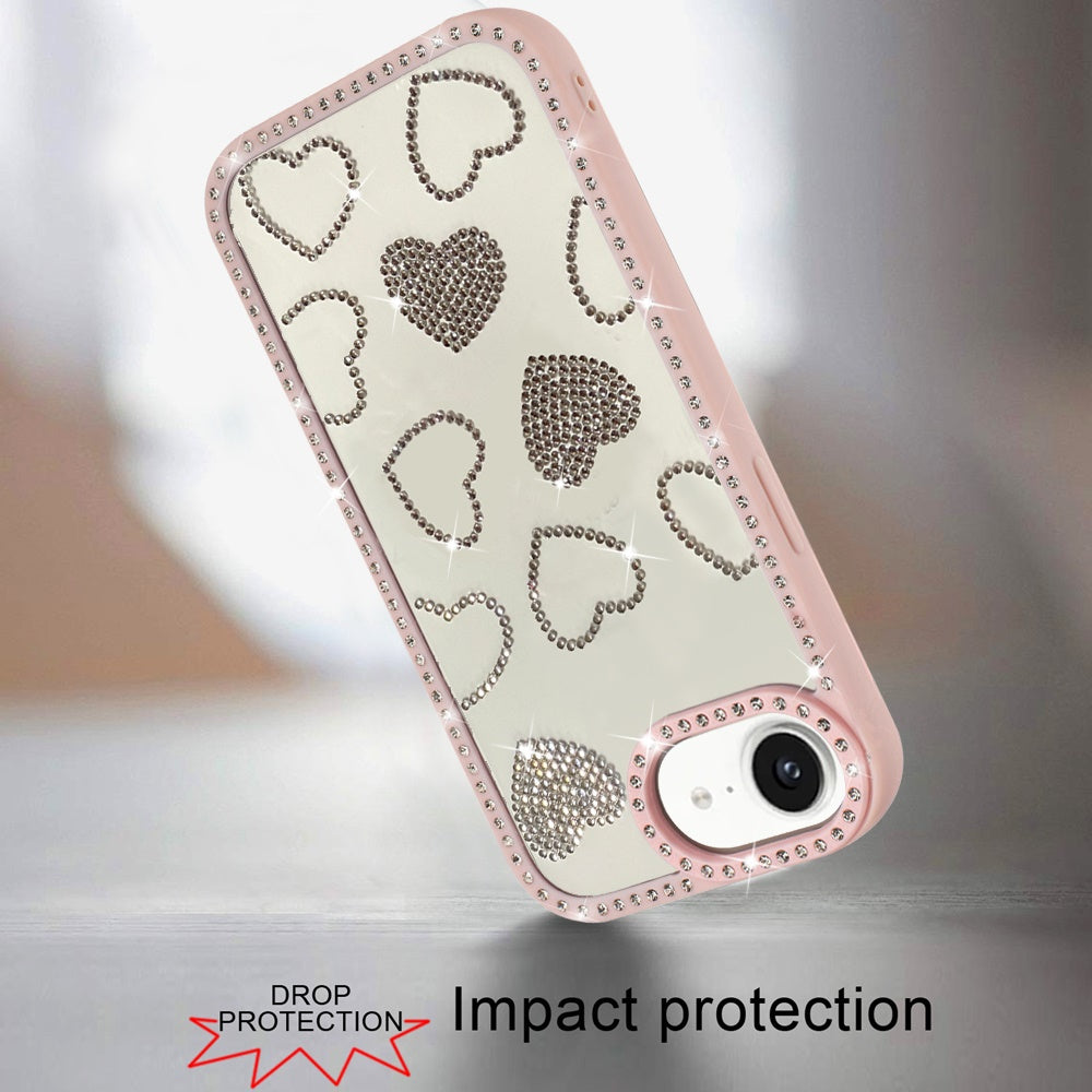 Spread Love Glitter Shimmer Bling Diamond Edge Hybrid Drop Protection Shockproof Design