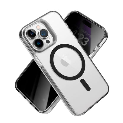 For Apple iPhone 16 Plus (6.7") MagSafe Compatible Integrated Technology Clean Transparent Hybrid Armor TPU Frame Case Cover