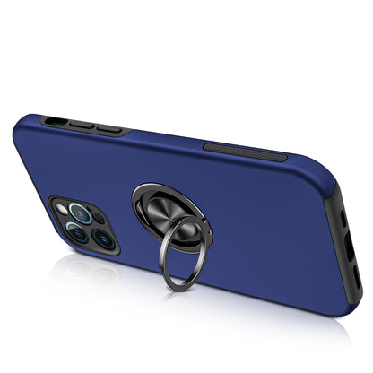 Phone Case for Apple iPhone SE 3 (2022) SE/8/7 Invisible Ring Stand Shockproof Anti Slip Durable Grip Protective Hybrid Fit Magnetic Car Mount Holder Cover Blue