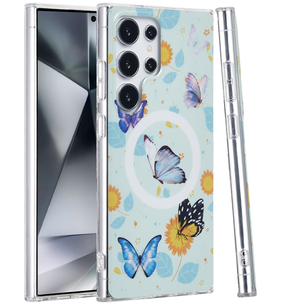 For Samsung Galaxy S24 Ultra Durable Fashion IMD Printed Design TPU Slim Shockproof Protective Case with Stylish Pattern Case Cover