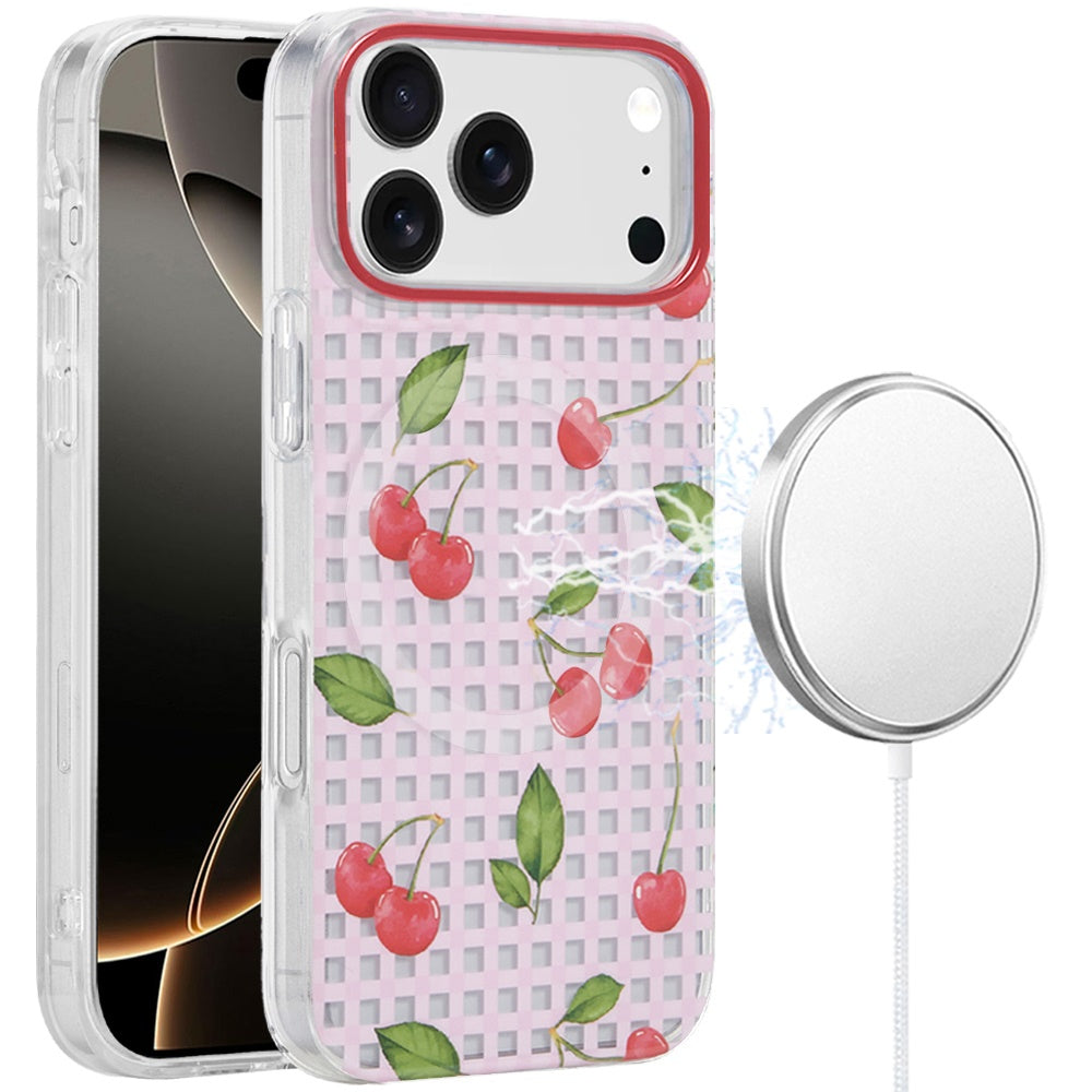 For Apple iPhone 17 Pro Max Stylish Pattern Fashion IMD Printed Design TPU Slim Shockproof Protective with Magnetic Back Case Cover