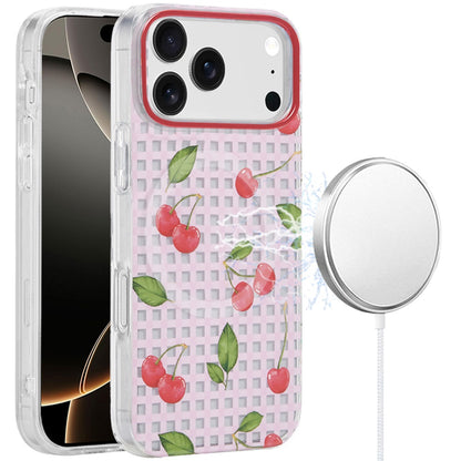 For Apple iPhone 17 Pro Stylish Pattern Fashion IMD Printed Design TPU Slim Shockproof Protective with Magnetic Back Case Cover