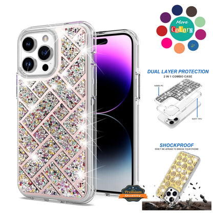 For Samsung Galaxy S25 /S24 Sparkly 3D Design Diamond Shockproof Protective Bling Glitter Rhinestone Hybrid Skin PC & TPU Case Cover