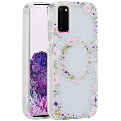 For Samsung Galaxy S20 Fashion Layer Design Slim IMD TPU Protective, Shockproof Hybrid Stylish Durable Hard PC Case Cover