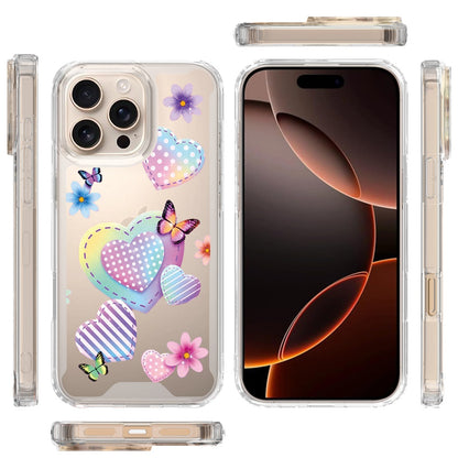 Phone Case for iPhone 16 Pro Max Beautiful Fashion Design TPU Shockproof Hybrid Rubber PC Slim Lightweight Protective Stylish Pattern Cover Multicolor