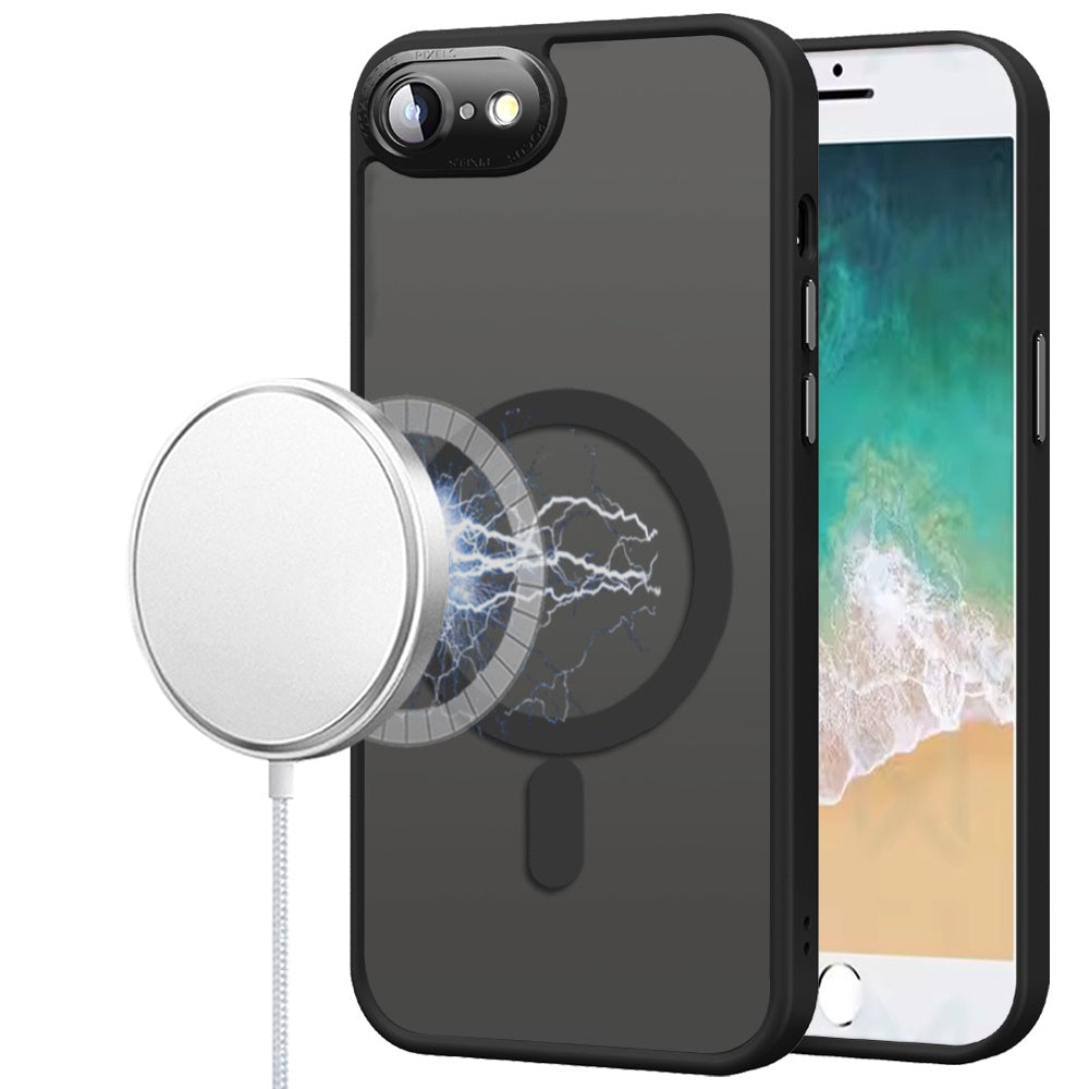 For Apple iPhone 17E /16E Complete Protection HQ Matte Translucent Hybrid Shockproof w/ Camera Protector Compatible with MagSafe Case Cover