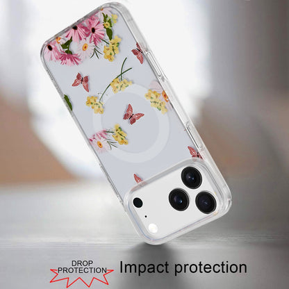 Phone Case for Apple iPhone 17 Pro Max Stylish Design Shockproof Magnetic Magsafe Compatible TPU IMD Print Rugged Grip Drop Protection Slim Fashion Cover Multicolor