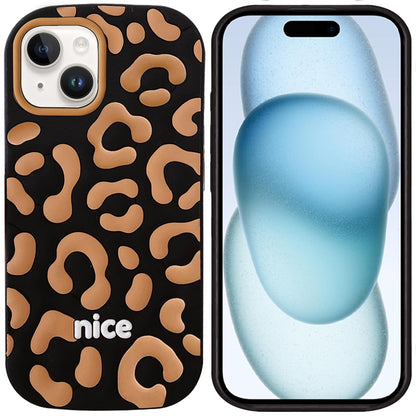 Phone Case for Apple iPhone 15 Fashionable Silicone Textured Decorative Design Pattern Protective Rubber TPU Hybrid Protection Cover