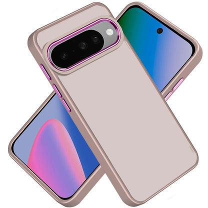 Phone Case for Google Pixel 11 /11 Pro Polished Acrylic Hybrid TPU Slim Shockproof Metal Button Thick Durable Grip Camera Protection Anti-Scratch Cover