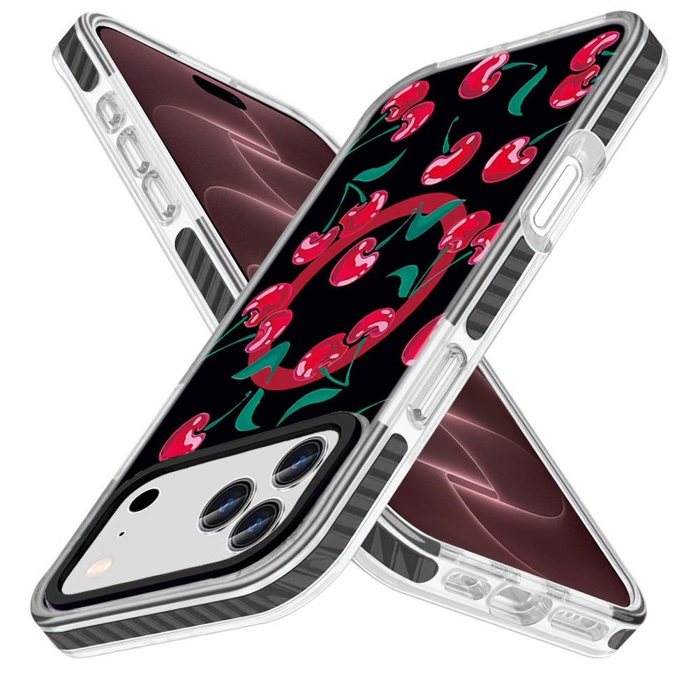 Phone Case for Apple iPhone 18 Pro/ iPhone 17 Pro Magnetic Hybrid IMD Floral Compatible with MagSafe Shockproof Slim Hybrid Fashion Design TPU Protective Cover