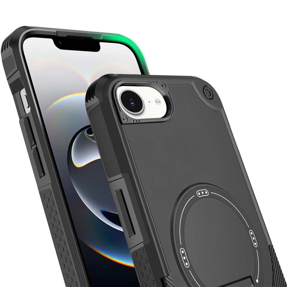 Magnetic Invisible Kickstand Holder with Magsafe, Slim Fit Shockproof Hybrid Military Grade Heavy Duty