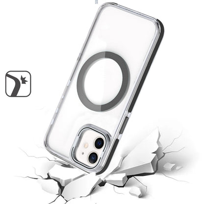 For Samsung Galaxy S22 Ultra Hybrid Clear Invisible Camera Bracket Stand [With Magsafe Magnetic Circle] Shockproof Color Frame Case Cover