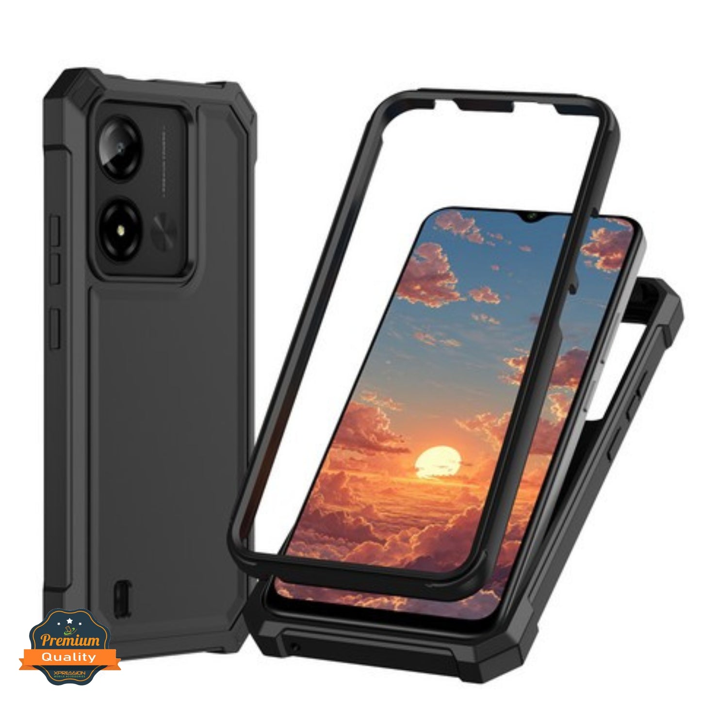 Phone Case Cover for Cloud Mobile Stratus C8 Prime Full-Body Dual Layer Hybrid Case Slim, Drop-Proof TPU Hard PC, Durable Corner Front Bumper Protector Cover