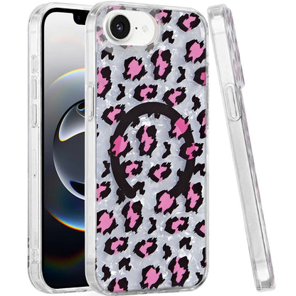For Apple iPhone 17E /16E Stylish Pattern Fashion IMD Printed Design TPU Double Layer Slim Shockproof with Magnetic Back Case Cover