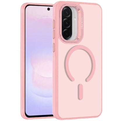 Phone Case for Samsung Galaxy A37 Magnetic Shockproof Hybrid Camera Stand Guard Anti Slip Rubber Durable Protective Matte Design Cover