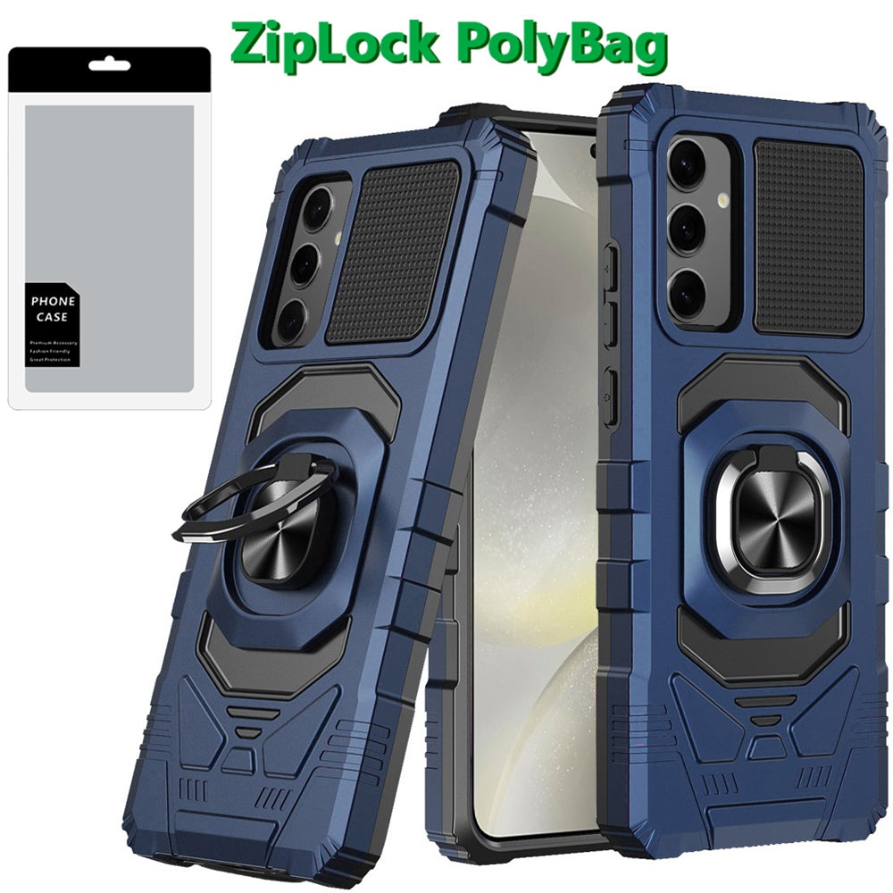 Hybrid Dual Layer with 360° Rotate Magnetic Ring Stand Holder Kickstand TPU Rugged PC Shockproof