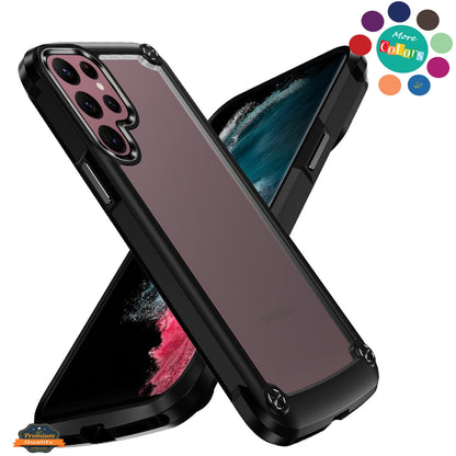 For Apple iPhone 16 Plus (6.7") Hybrid Transparent Rubber with Metal Buttons & Camera Edges Hard TPU Corner Bumper Case Cover